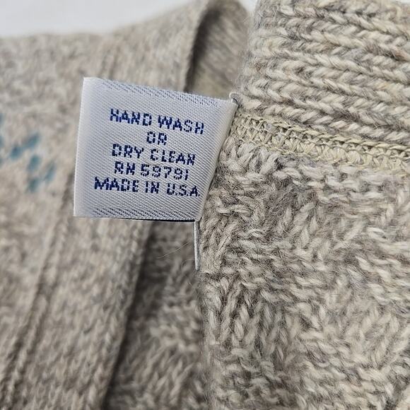 Vtg Cambridge Dry Goods Womens M Wool Sweater Vest Cottagecore USA Made Granny - Picture 3 of 9